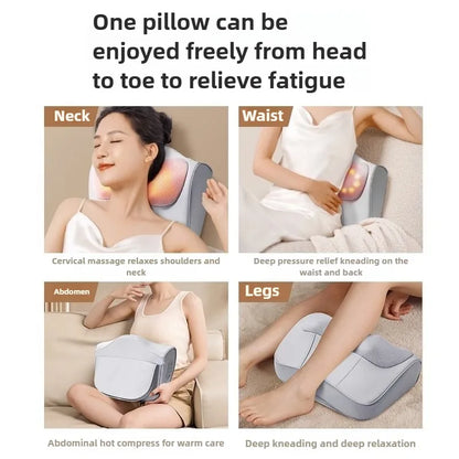 VeloPillow Shiatsu Heat Massage Pillow