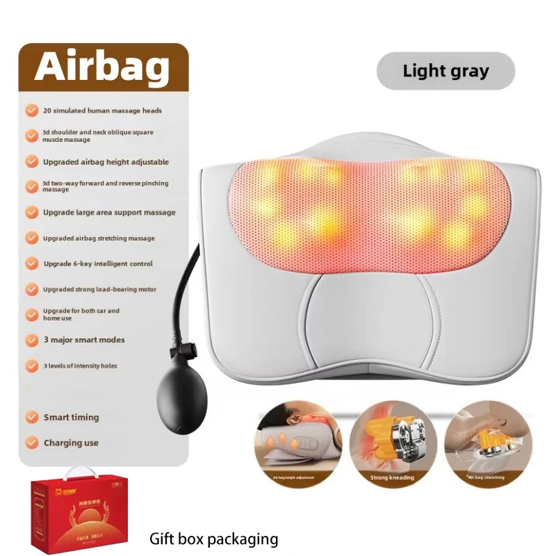 VeloPillow Shiatsu Heat Massage Pillow