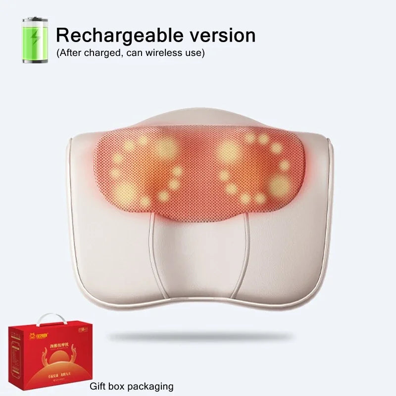 VeloPillow Shiatsu Heat Massage Pillow