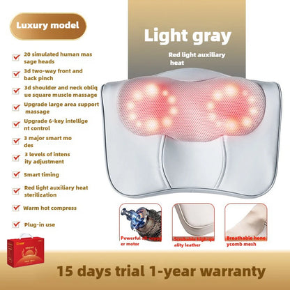 VeloPillow Shiatsu Heat Massage Pillow